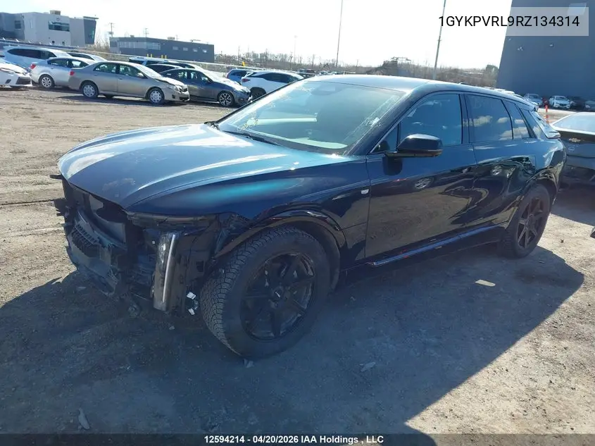 2024 Cadillac Lyriq Sport 2 VIN: 1GYKPVRL9RZ134314 Lot: 12594214