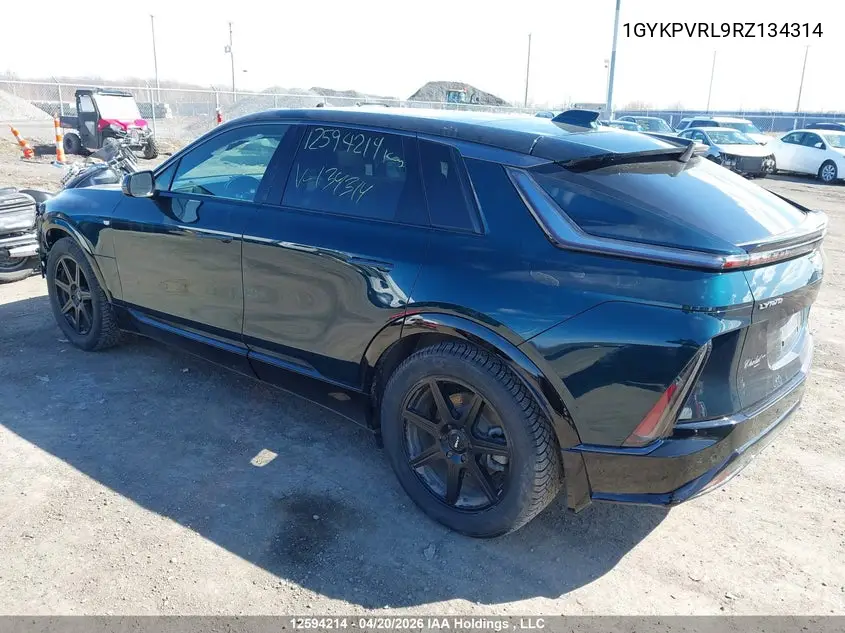 2024 Cadillac Lyriq Sport 2 VIN: 1GYKPVRL9RZ134314 Lot: 12594214