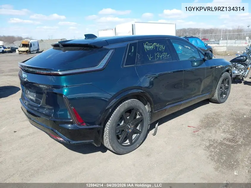 2024 Cadillac Lyriq Sport 2 VIN: 1GYKPVRL9RZ134314 Lot: 12594214