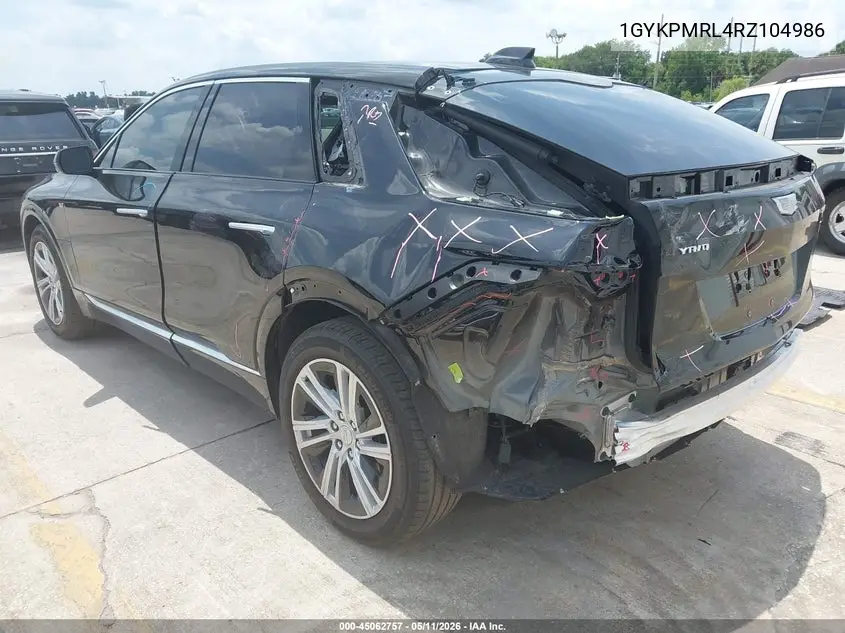 2024 Cadillac Lyriq Tech W/1Sa VIN: 1GYKPMRL4RZ104986 Lot: 45062757