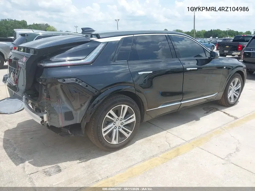 2024 Cadillac Lyriq Tech W/1Sa VIN: 1GYKPMRL4RZ104986 Lot: 45062757