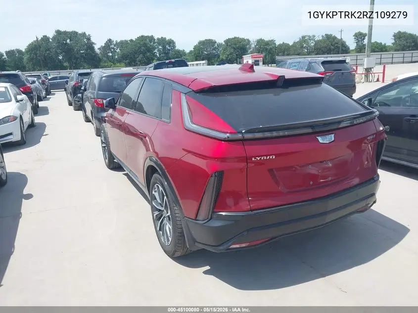 2024 Cadillac Lyriq Sport W/1Sf VIN: 1GYKPTRK2RZ109279 Lot: 45100080