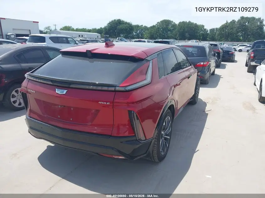 2024 Cadillac Lyriq Sport W/1Sf VIN: 1GYKPTRK2RZ109279 Lot: 45100080