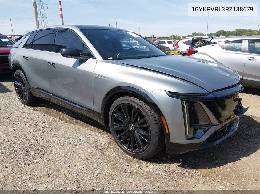 2024 Cadillac Lyriq Sport W/1Sj VIN: 1GYKPVRL3RZ138679 Lot: 45226286