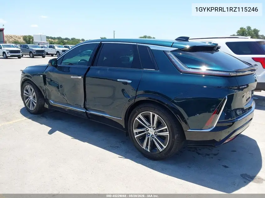 2024 Cadillac Lyriq Luxury W/1Sd VIN: 1GYKPRRL1RZ115246 Lot: 45229068