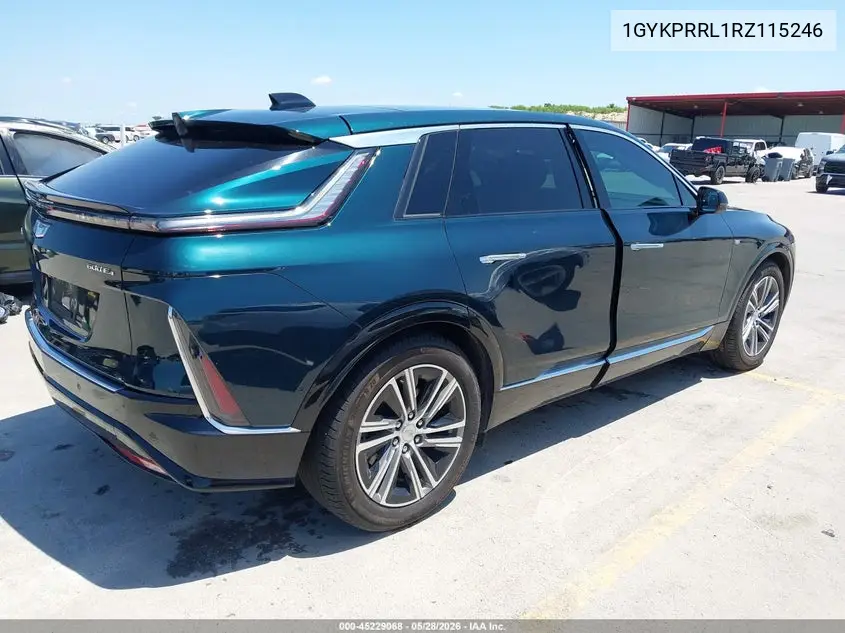 2024 Cadillac Lyriq Luxury W/1Sd VIN: 1GYKPRRL1RZ115246 Lot: 45229068
