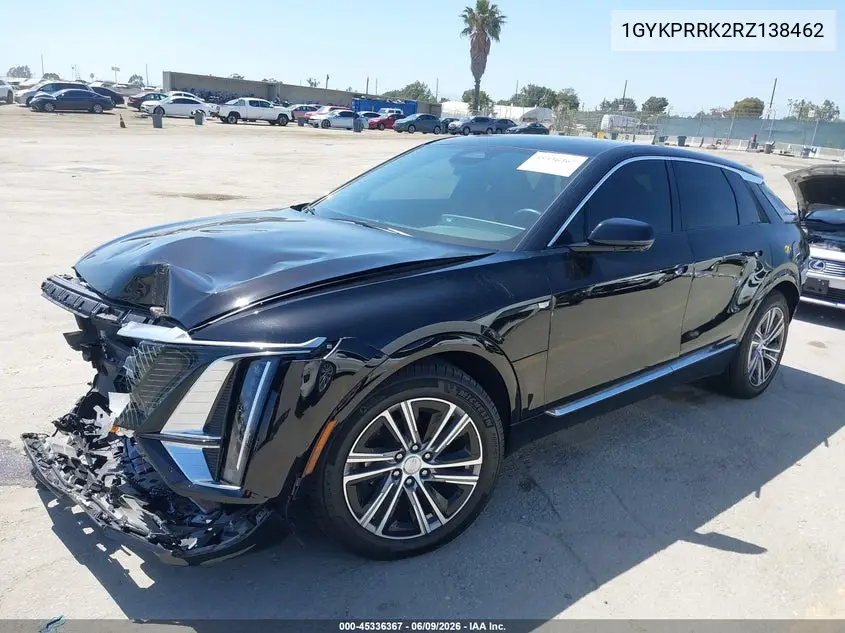 2024 Cadillac Lyriq Luxury W/1Sd VIN: 1GYKPRRK2RZ138462 Lot: 45336367