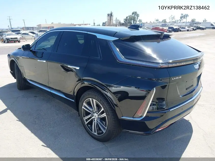 2024 Cadillac Lyriq Luxury W/1Sd VIN: 1GYKPRRK2RZ138462 Lot: 45336367