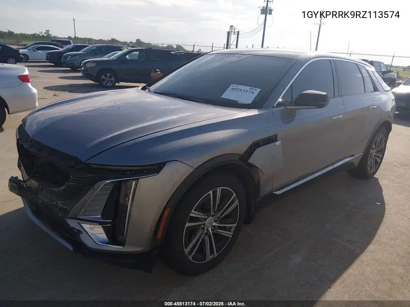 2024 Cadillac Lyriq Luxury W/1Sd VIN: 1GYKPRRK9RZ113574 Lot: 45513174