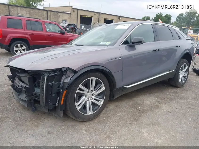 2024 Cadillac Lyriq Tech W/1Sa VIN: 1GYKPMRL6RZ131851 Lot: 45538515