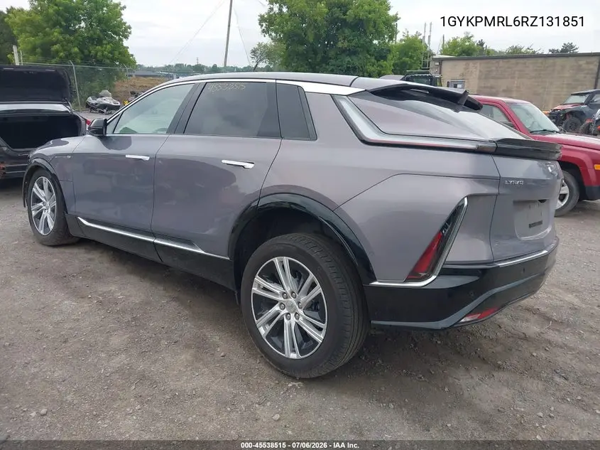 2024 Cadillac Lyriq Tech W/1Sa VIN: 1GYKPMRL6RZ131851 Lot: 45538515