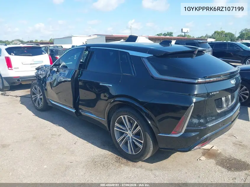 2024 Cadillac Lyriq Luxury W/1Sc VIN: 1GYKPPRK6RZ107199 Lot: 45549191