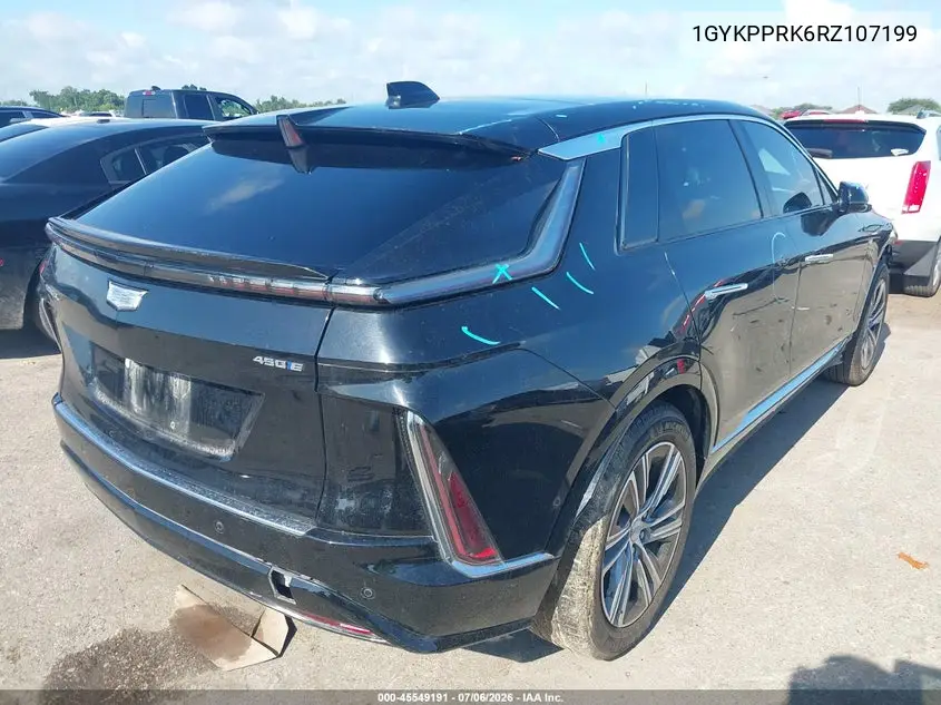 2024 Cadillac Lyriq Luxury W/1Sc VIN: 1GYKPPRK6RZ107199 Lot: 45549191