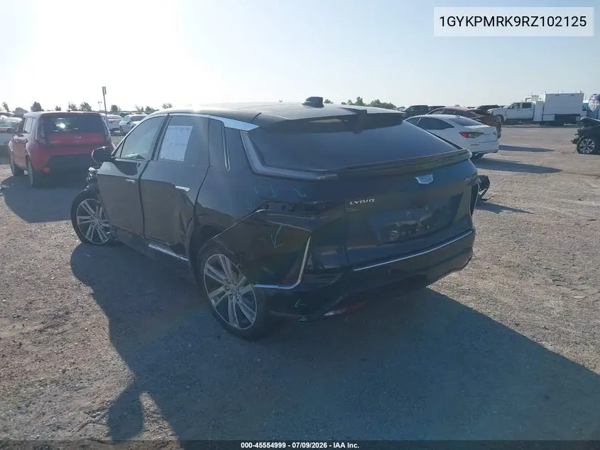 2024 Cadillac Lyriq Tech W/1Sa VIN: 1GYKPMRK9RZ102125 Lot: 45554999