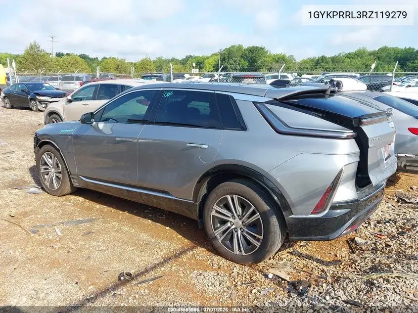 2024 Cadillac Lyriq Luxury W/1Sd VIN: 1GYKPRRL3RZ119279 Lot: 45555966