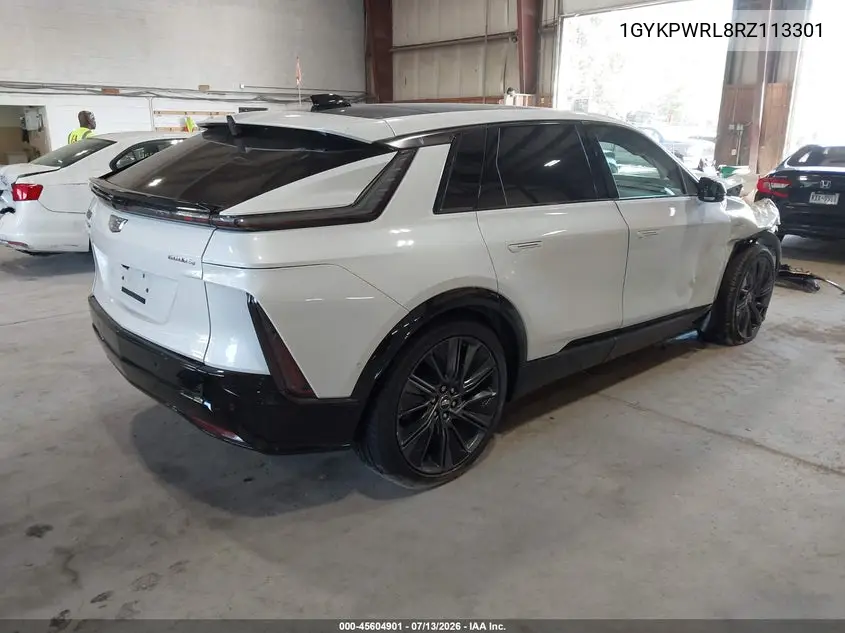 2024 Cadillac Lyriq Sport W/1Sk VIN: 1GYKPWRL8RZ113301 Lot: 45604901