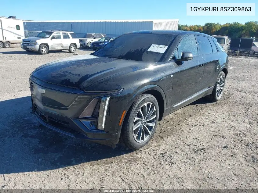 2025 Cadillac Lyriq Sport W/1Sf VIN: 1GYKPURL8SZ309863 Lot: 43425091