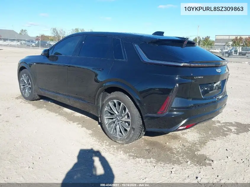 2025 Cadillac Lyriq Sport W/1Sf VIN: 1GYKPURL8SZ309863 Lot: 43425091