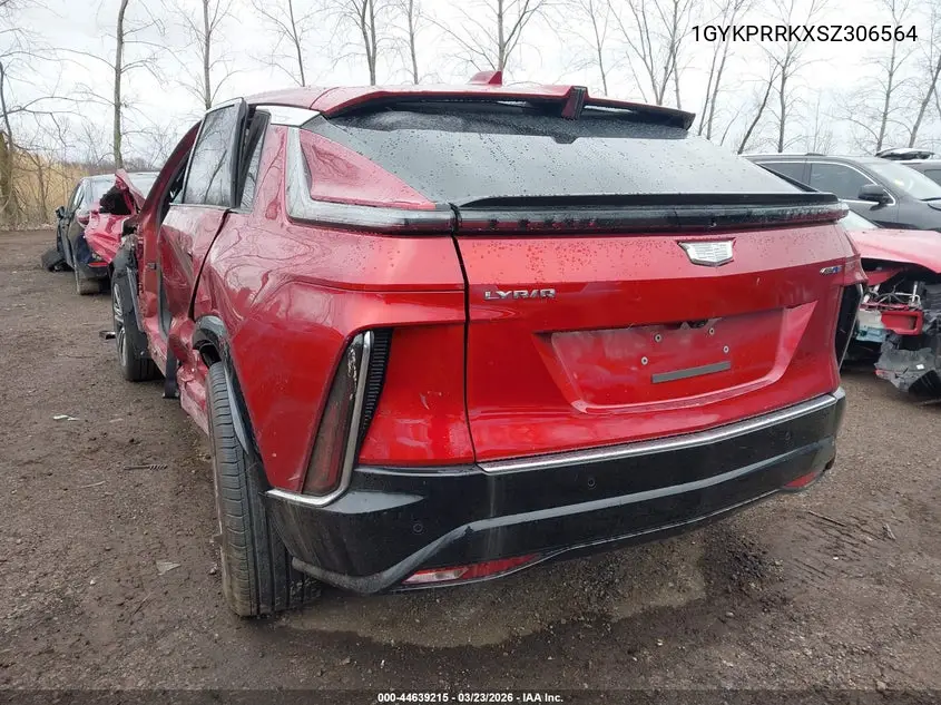 2025 Cadillac Lyriq Luxury 2 Rwd VIN: 1GYKPRRKXSZ306564 Lot: 44639215