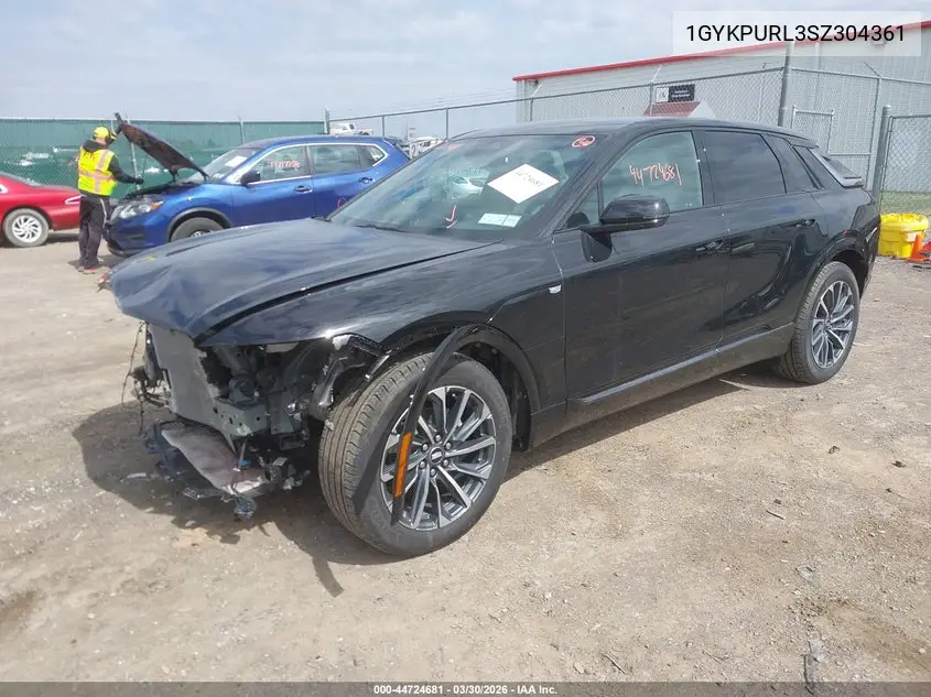 2025 Cadillac Lyriq Sport 1 Rwd VIN: 1GYKPURL3SZ304361 Lot: 44724681