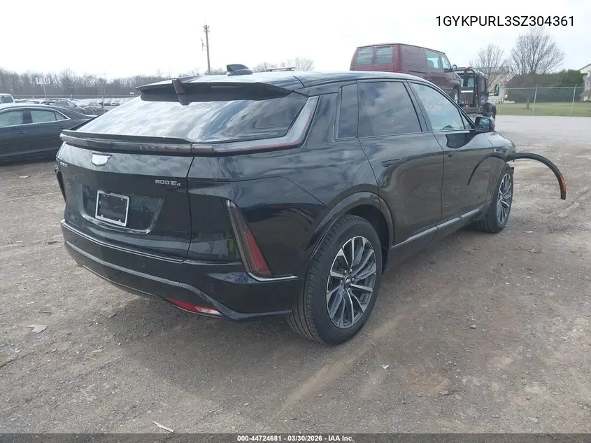 2025 Cadillac Lyriq Sport 1 Rwd VIN: 1GYKPURL3SZ304361 Lot: 44724681