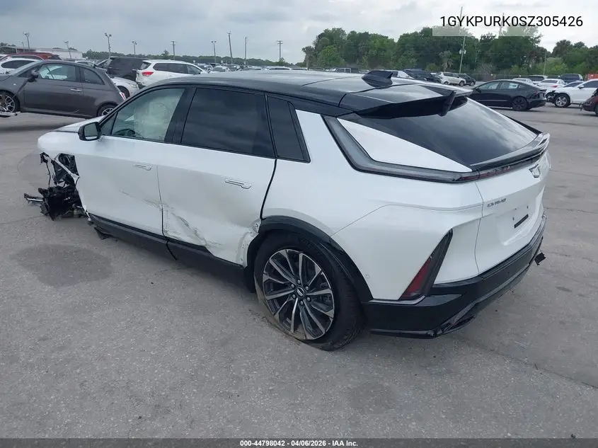 2025 Cadillac Lyriq Sport 1 Rwd VIN: 1GYKPURK0SZ305426 Lot: 44798042