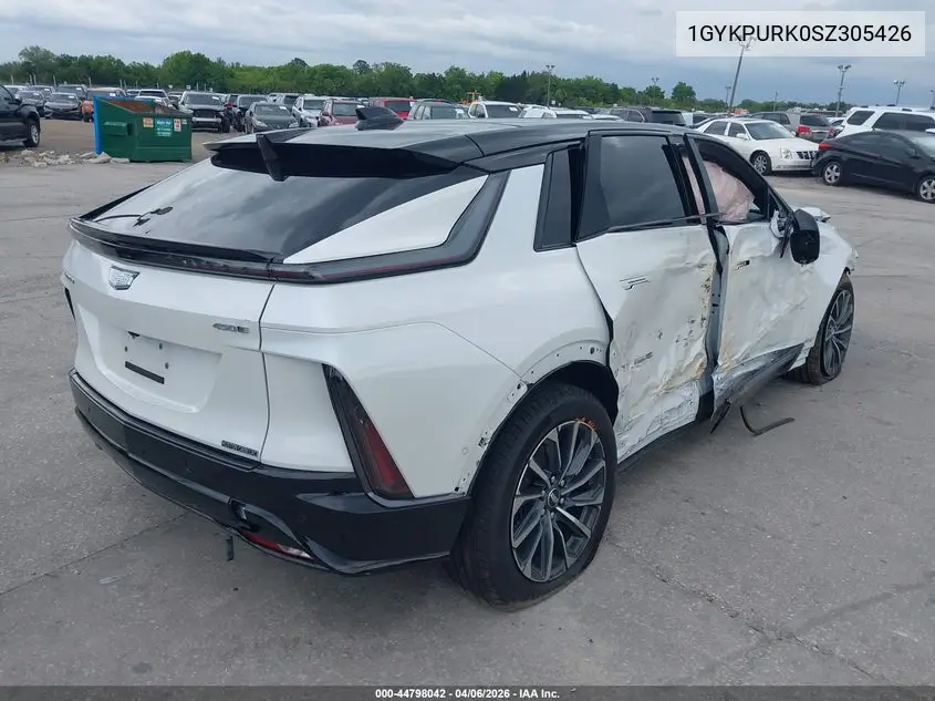 2025 Cadillac Lyriq Sport 1 Rwd VIN: 1GYKPURK0SZ305426 Lot: 44798042