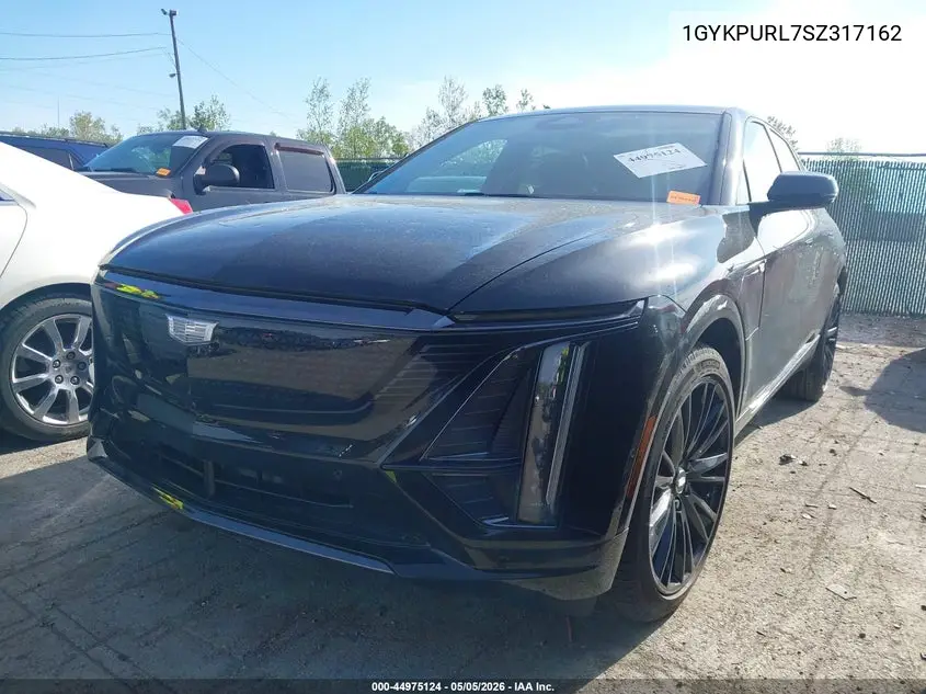 2025 Cadillac Lyriq Sport 1 Rwd VIN: 1GYKPURL7SZ317162 Lot: 44975124