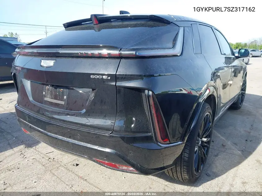 2025 Cadillac Lyriq Sport 1 Rwd VIN: 1GYKPURL7SZ317162 Lot: 44975124