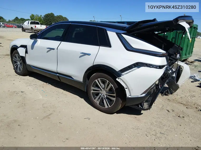 2025 Cadillac Lyriq Luxury 1 Rwd VIN: 1GYKPNRK4SZ310280 Lot: 45141397