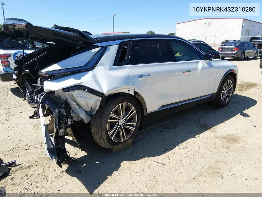 2025 Cadillac Lyriq Luxury 1 Rwd VIN: 1GYKPNRK4SZ310280 Lot: 45141397