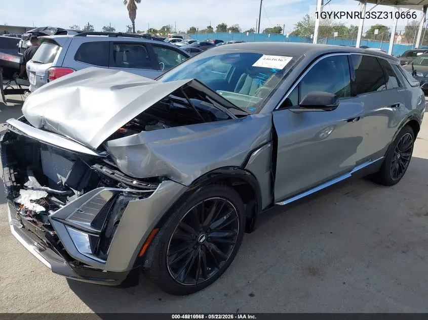 2025 Cadillac Lyriq Luxury 1 Rwd VIN: 1GYKPNRL3SZ310666 Lot: 45210568