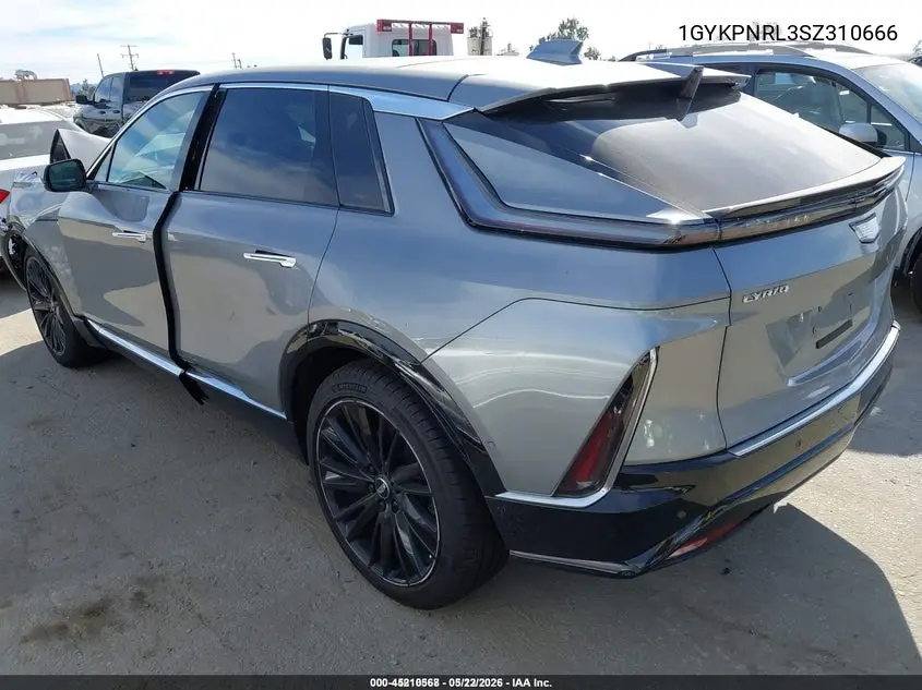 2025 Cadillac Lyriq Luxury 1 Rwd VIN: 1GYKPNRL3SZ310666 Lot: 45210568