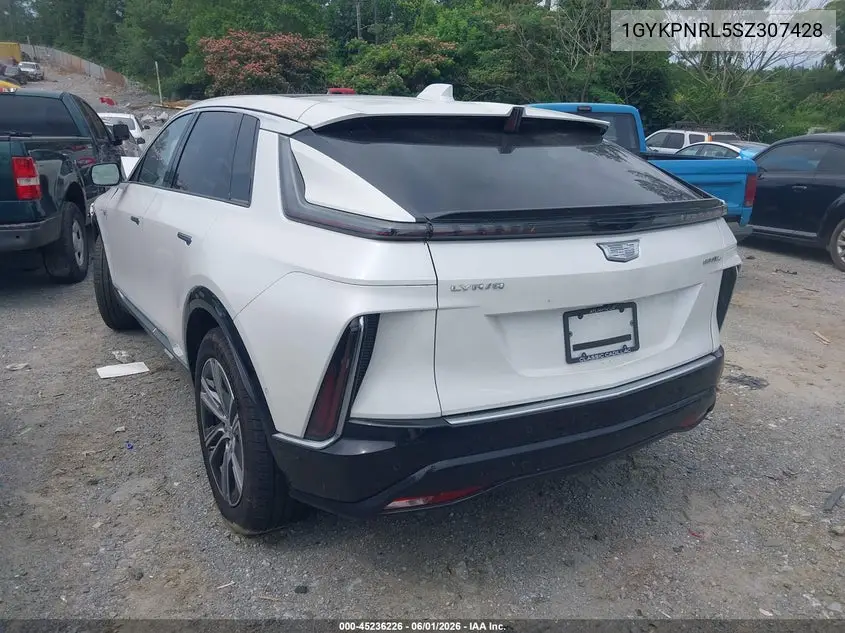 2025 Cadillac Lyriq Luxury 1 Rwd VIN: 1GYKPNRL5SZ307428 Lot: 45236226