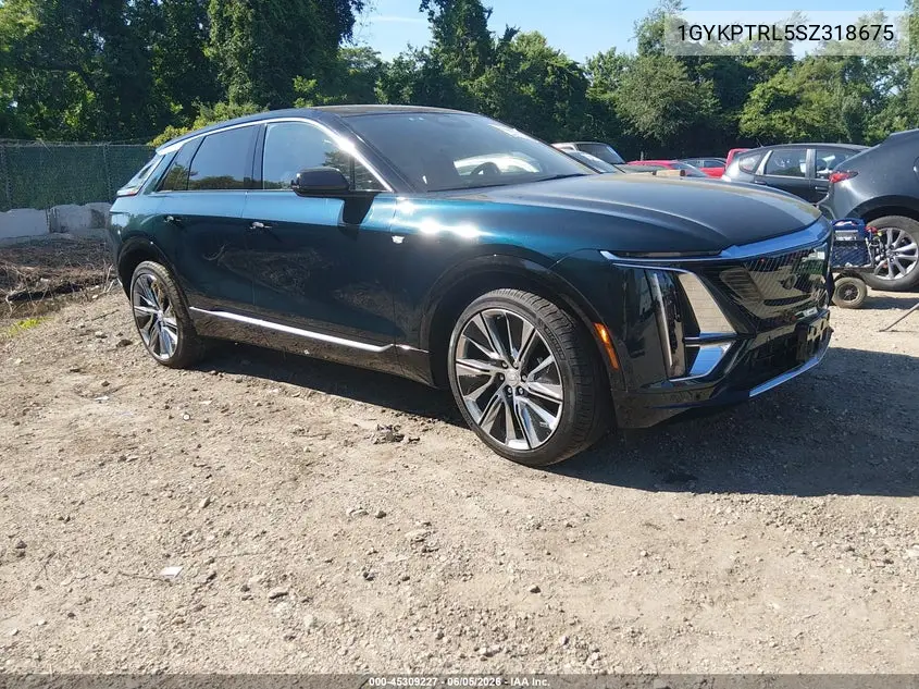 2025 Cadillac Lyriq Luxury 3 Rwd VIN: 1GYKPTRL5SZ318675 Lot: 45309227