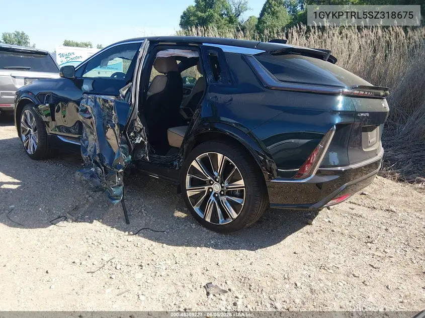 2025 Cadillac Lyriq Luxury 3 Rwd VIN: 1GYKPTRL5SZ318675 Lot: 45309227