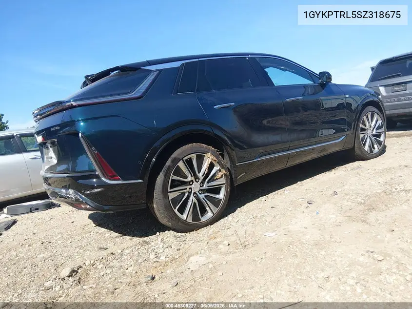 2025 Cadillac Lyriq Luxury 3 Rwd VIN: 1GYKPTRL5SZ318675 Lot: 45309227