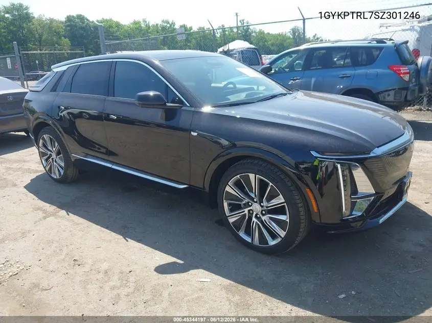 2025 Cadillac Lyriq Luxury 3 Rwd VIN: 1GYKPTRL7SZ301246 Lot: 45344197