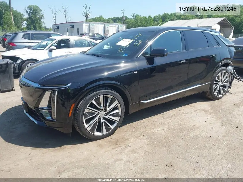 2025 Cadillac Lyriq Luxury 3 Rwd VIN: 1GYKPTRL7SZ301246 Lot: 45344197