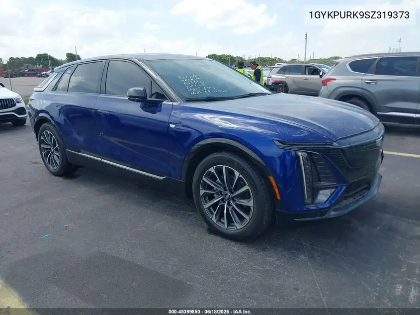 2025 Cadillac Lyriq Sport 1 Rwd VIN: 1GYKPURK9SZ319373 Lot: 45399850