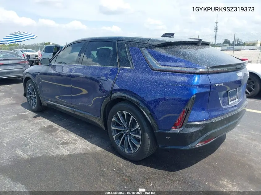 2025 Cadillac Lyriq Sport 1 Rwd VIN: 1GYKPURK9SZ319373 Lot: 45399850