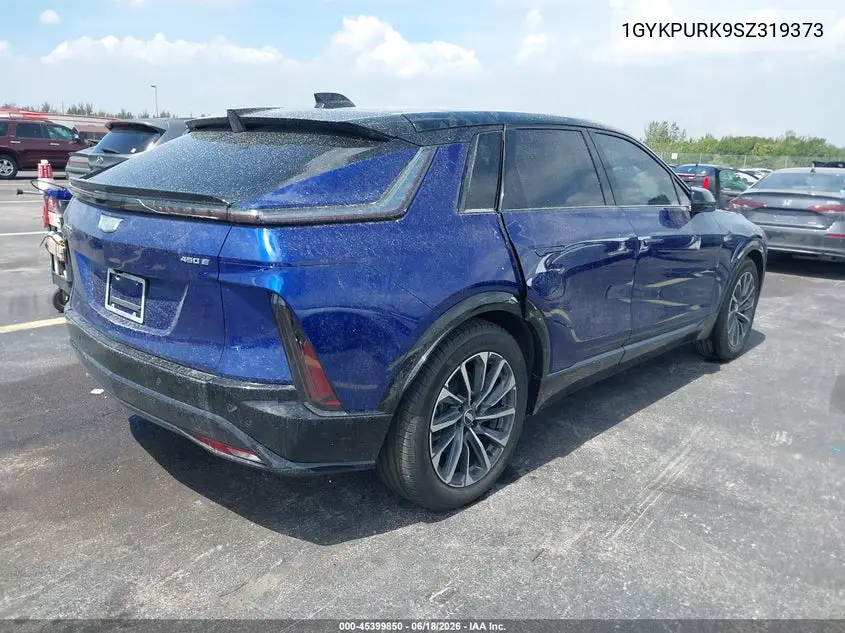 2025 Cadillac Lyriq Sport 1 Rwd VIN: 1GYKPURK9SZ319373 Lot: 45399850