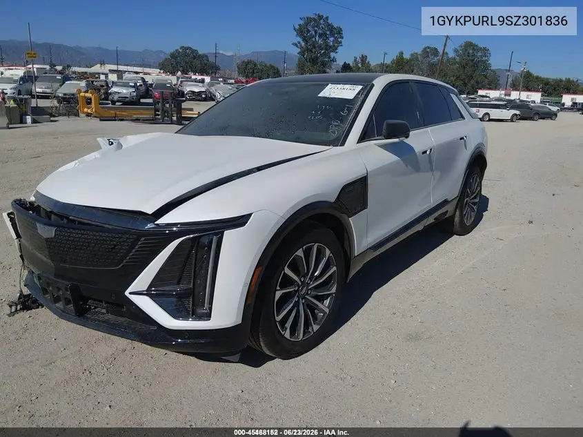2025 Cadillac Lyriq Sport 1 Rwd VIN: 1GYKPURL9SZ301836 Lot: 45468152