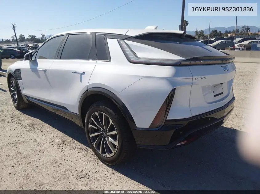 2025 Cadillac Lyriq Sport 1 Rwd VIN: 1GYKPURL9SZ301836 Lot: 45468152