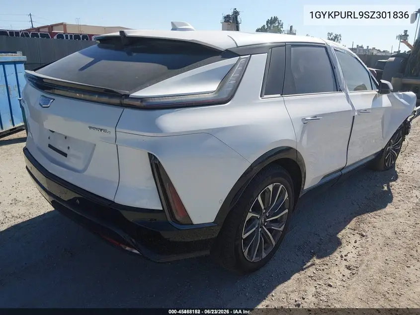 2025 Cadillac Lyriq Sport 1 Rwd VIN: 1GYKPURL9SZ301836 Lot: 45468152