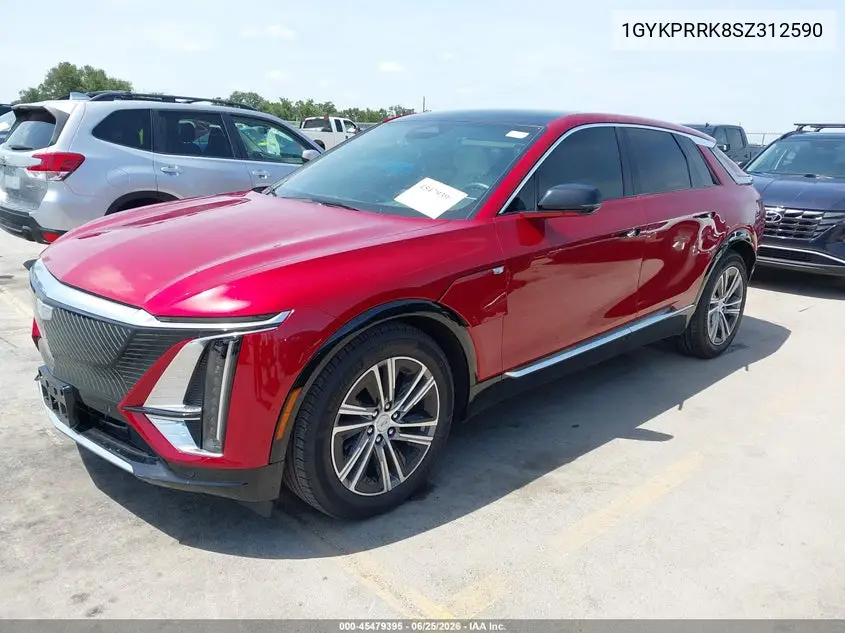 2025 Cadillac Lyriq Luxury 2 Rwd VIN: 1GYKPRRK8SZ312590 Lot: 45479395