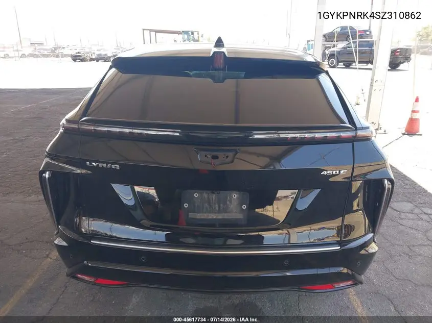 2025 Cadillac Lyriq Luxury 1 Rwd VIN: 1GYKPNRK4SZ310862 Lot: 45617734