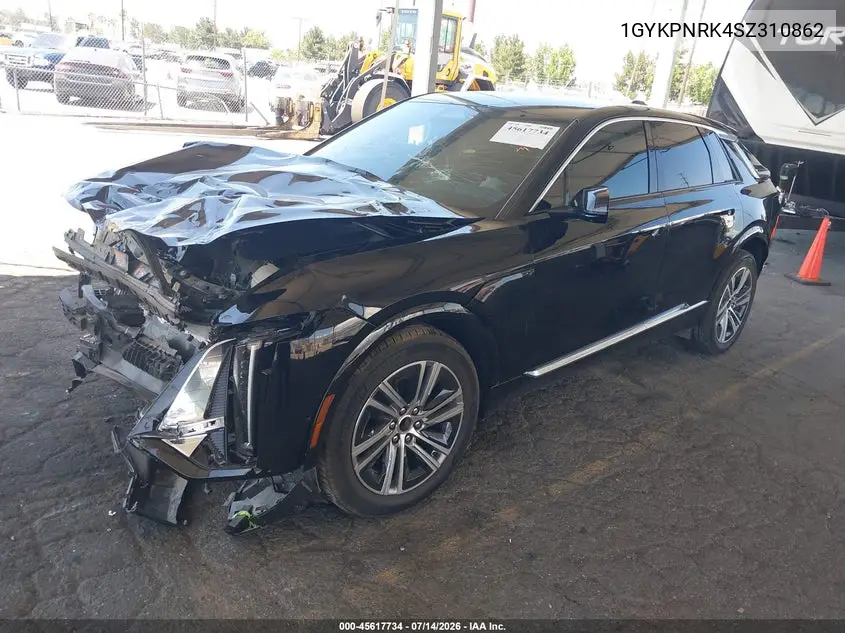 2025 Cadillac Lyriq Luxury 1 Rwd VIN: 1GYKPNRK4SZ310862 Lot: 45617734