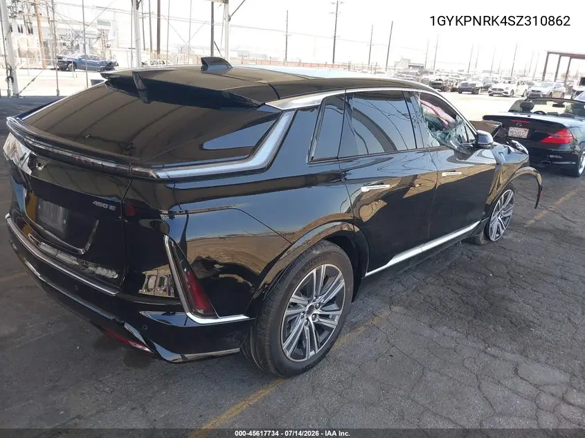 2025 Cadillac Lyriq Luxury 1 Rwd VIN: 1GYKPNRK4SZ310862 Lot: 45617734