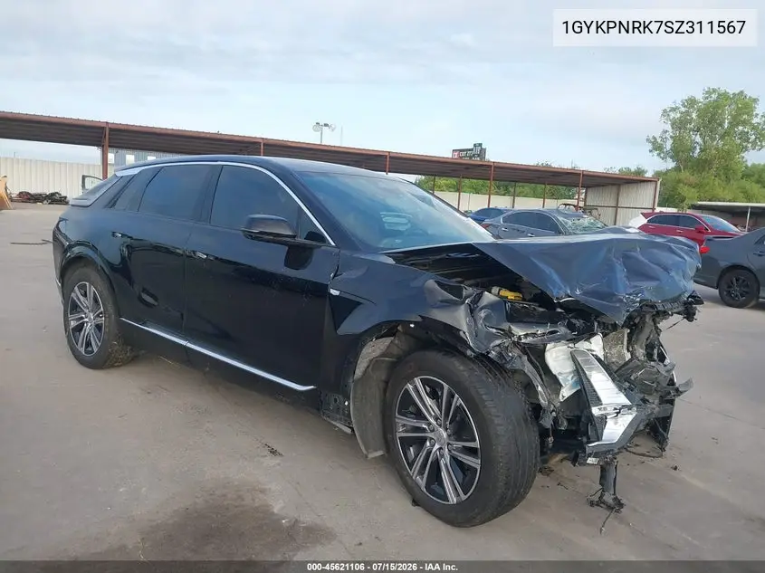 2025 Cadillac Lyriq Luxury 1 Rwd VIN: 1GYKPNRK7SZ311567 Lot: 45621106